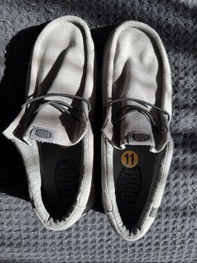 Hey Dude Men's Slip-On Loafers in Light Gray